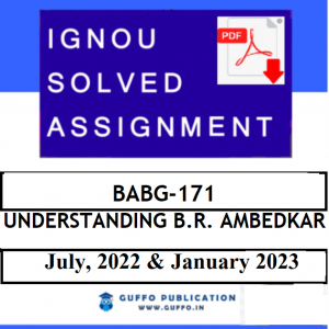 IGNOU BABG-171 SOLVED ASSIGNMENT 2022-23