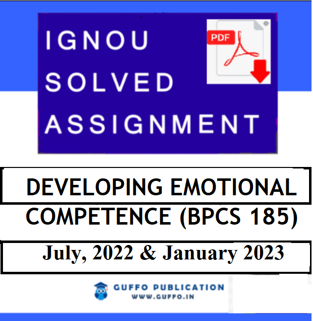 IGNOU BPCS-185 SOLVED ASSIGNMENT 2022-23