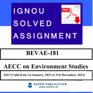 AECC ON ENVIRONMENTAL STUDIES (BEVAE-181)