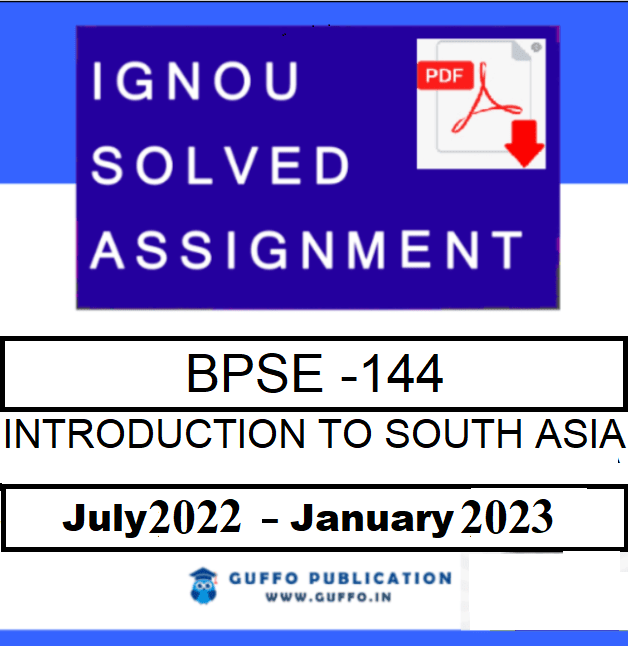 IGNOU BPSE-144 SOLVED ASSIGNMENT 2022-23