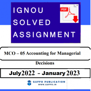 IGNOU MCO-05 SOLVED ASSIGNMENT 2022-23