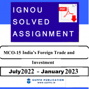 IGNOU MCO-15 SOLVED ASSIGNMENT 2022-23