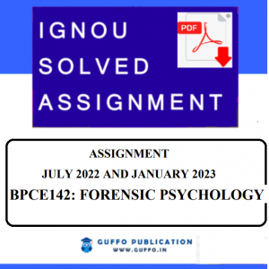IGNOU BPCE-142 SOLVED ASSIGNMENT 2022-23 PDF ENGLISH