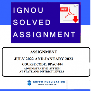 IGNOU BPAC-104 SOLVED ASSIGNMENT 2022-23