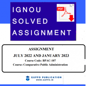 IGNOU BPAC-107 SOLVED ASSIGNMENT 2022-23