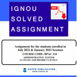 IGNOU BPAC-134 SOLVED ASSIGNMENT 2022-23 ENGLISH