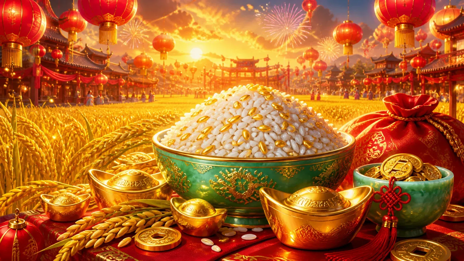 Rice & Riches: Hold and Win by Mascot Gaming